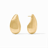 Wave Earrings, gold
