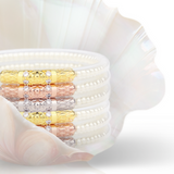 Three Queens All Weather Bangles® (AWB®) - White Pearl