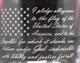 Pledge of Allegiance Whiskey Glass