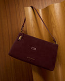 Orin Twist Lock Suedette Small Shoulder Bag