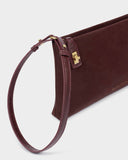 Orin Twist Lock Suedette Small Shoulder Bag