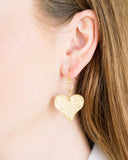 Gold Heart Earrings