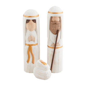 Nativity Carved Sitters Set