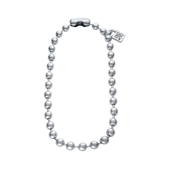 Snowflake necklace, silver