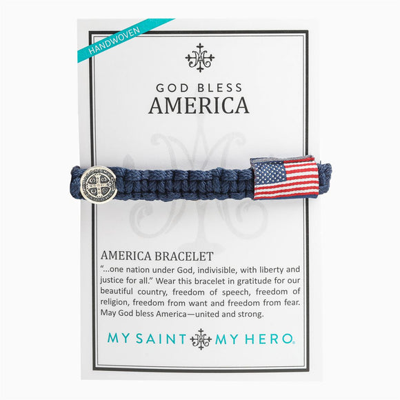 God Bless America Bracelet (BR00101-S-107)