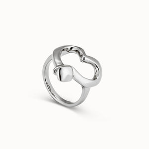 Straight to the Heart ring, silver