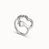 Straight to the Heart ring, silver