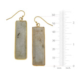 Labradorite Bar Earrings (1170g)