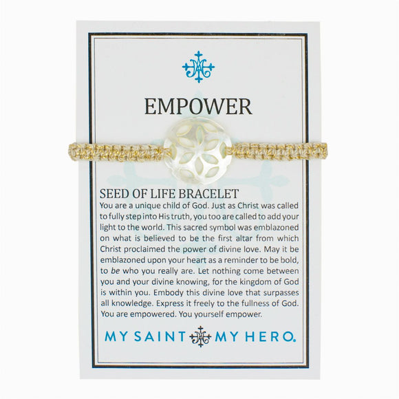 Empower Seed of Life Bracelet (BR00066-G-114)