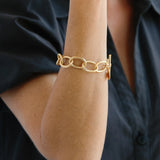 Loop Chain bracelet, gold