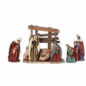 Nativity Scene, 7 Piece Set