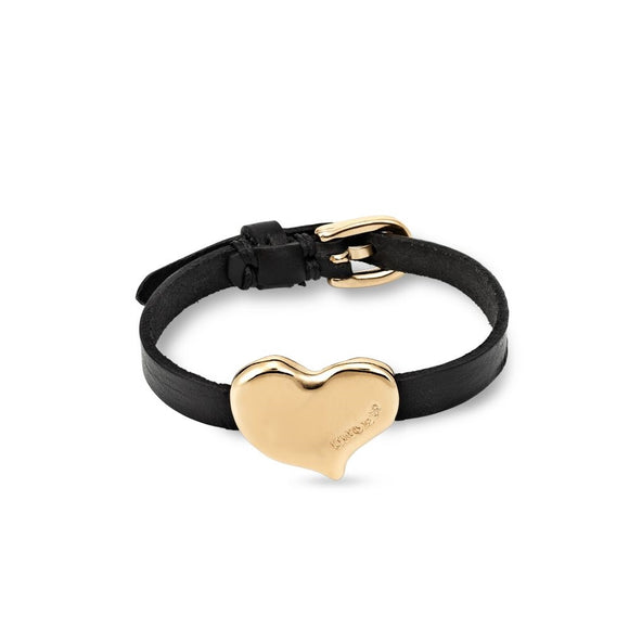 UNO heart bracelet, gold
