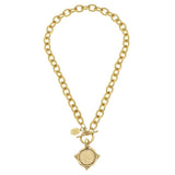 Gold Intaglio Necklace