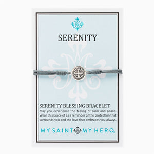 SERENITY BLESSING BRACELET, Slate/Silver