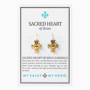 Sacred Heart of Jesus Earrings (ER00010-G)