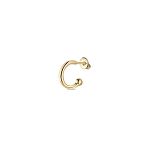 Hula Hoop stud, gold