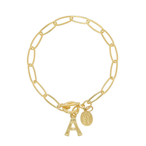 Initial Bracelets, gold