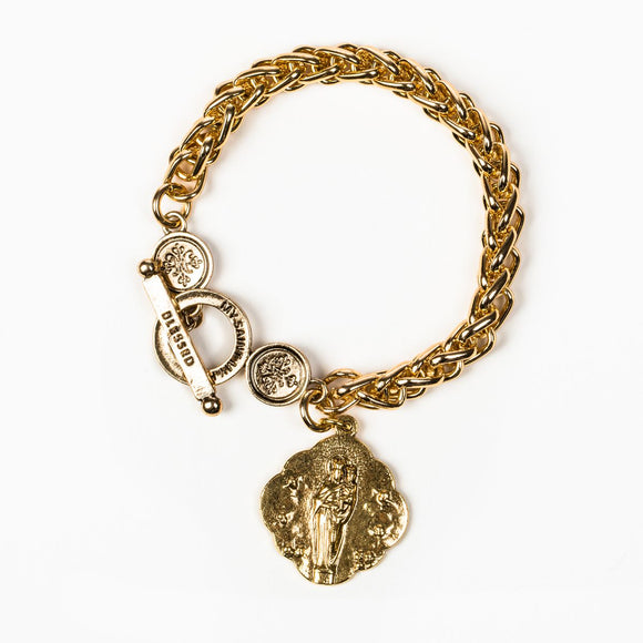 Queen of Heaven Bracelet, Gold (BR00068-G)