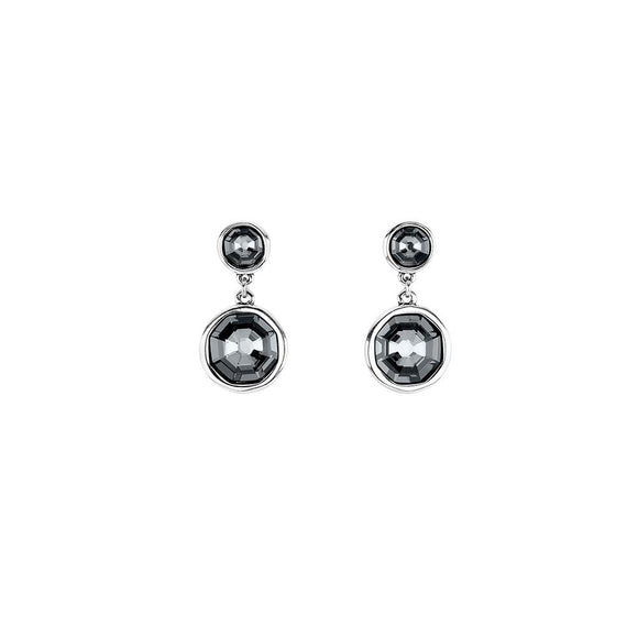 Double Trouble earrings, silver/grey