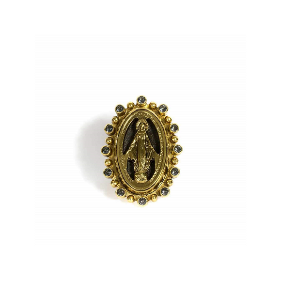 Milagrosa (Ring, Gold, Clear) (R:MI-SG-A1-xx)