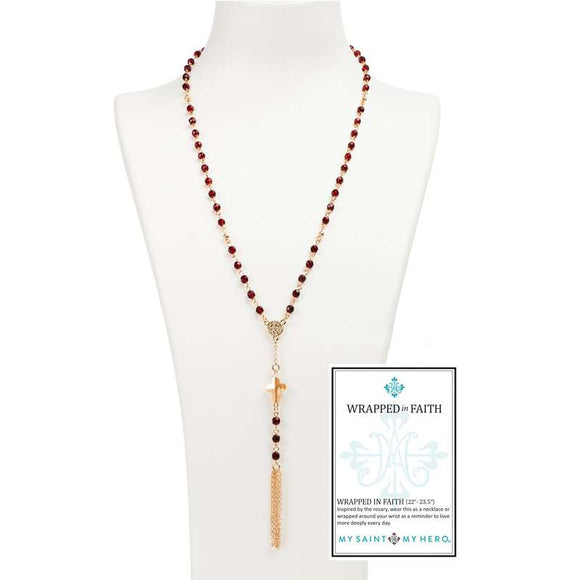 Wrapped in Faith Necklace (NK25-G-RG)