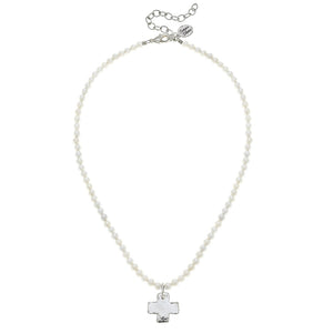 Silver Cross Necklace (3343ci)