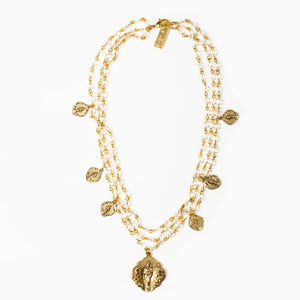 Queen of Heaven Necklace, Gold (NK00045-G)