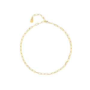Chain 9 necklace, gold