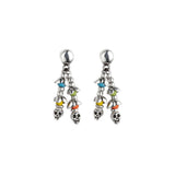 Oaxaca earrings, silver