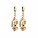 Planets earrings, gold