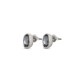 mademoiselle earrings, silver/grey
