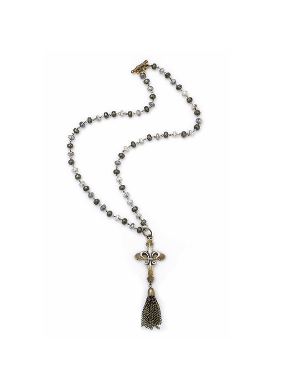 Fleur Cross Stack Necklace (32805)