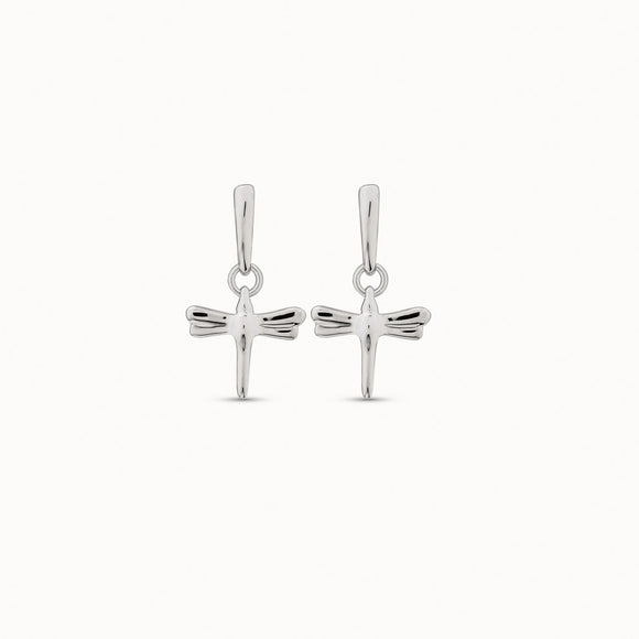 Fortune earrings, silver