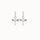 Fortune earrings, silver