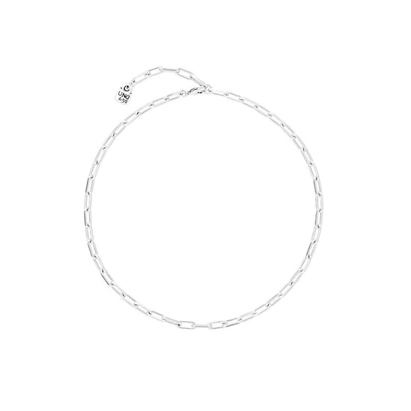 Chain 9 necklace, silver