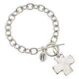 Cross Toggle Bracelet