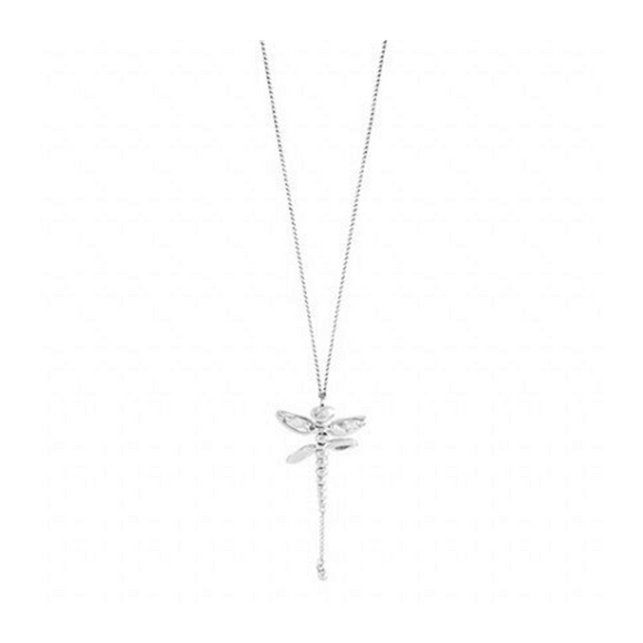Longdragonfly necklace, silver