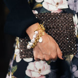 Baroque Pearl bracelet, gold