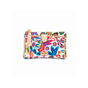 White Swirly Slim Wallet (6608)