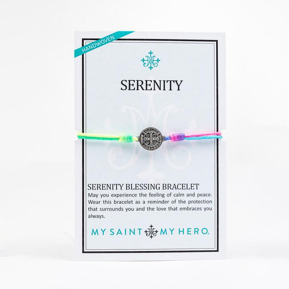 Serenity Blessing Bracelet, silver / rainbow