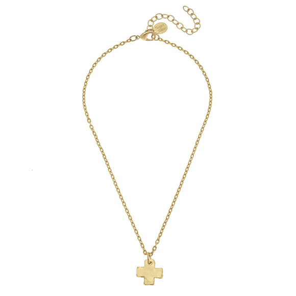Gold Cross Necklace (3726n)