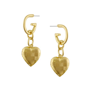 Gigi Locket Earrings, gold
