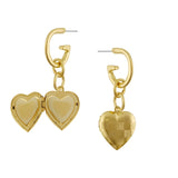 Gigi Locket Earrings, gold