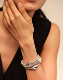 A beautiful mind bracelet, silver