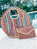 Charley Straw and Braided Handbag
