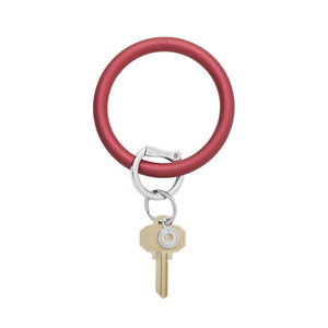 Pearlized Silicone key ring, Wino