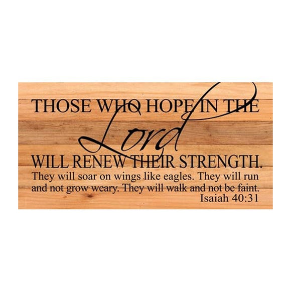 Those Who Hope In The Lord Will-Isaiah 40:31