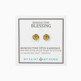 Benedictine Stud Earrings (EBS-G)