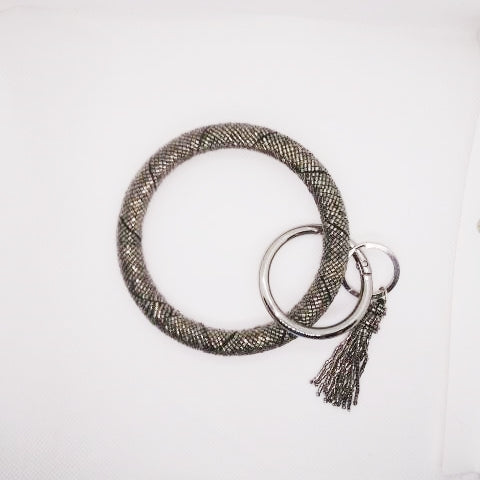 Keychain with Tassel (B17059-SLVRN)
