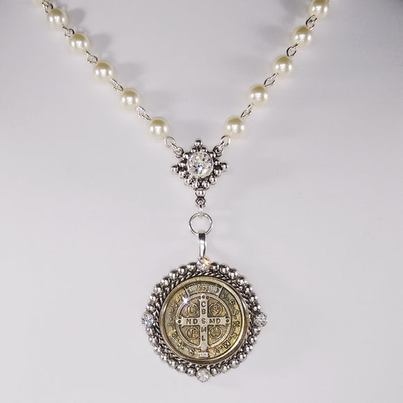 San Benito Pearl Rosary (30413)